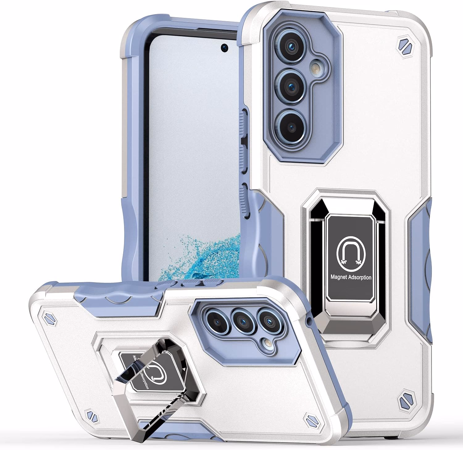Samsung S23FE - Optimus Case with Lens - Silver