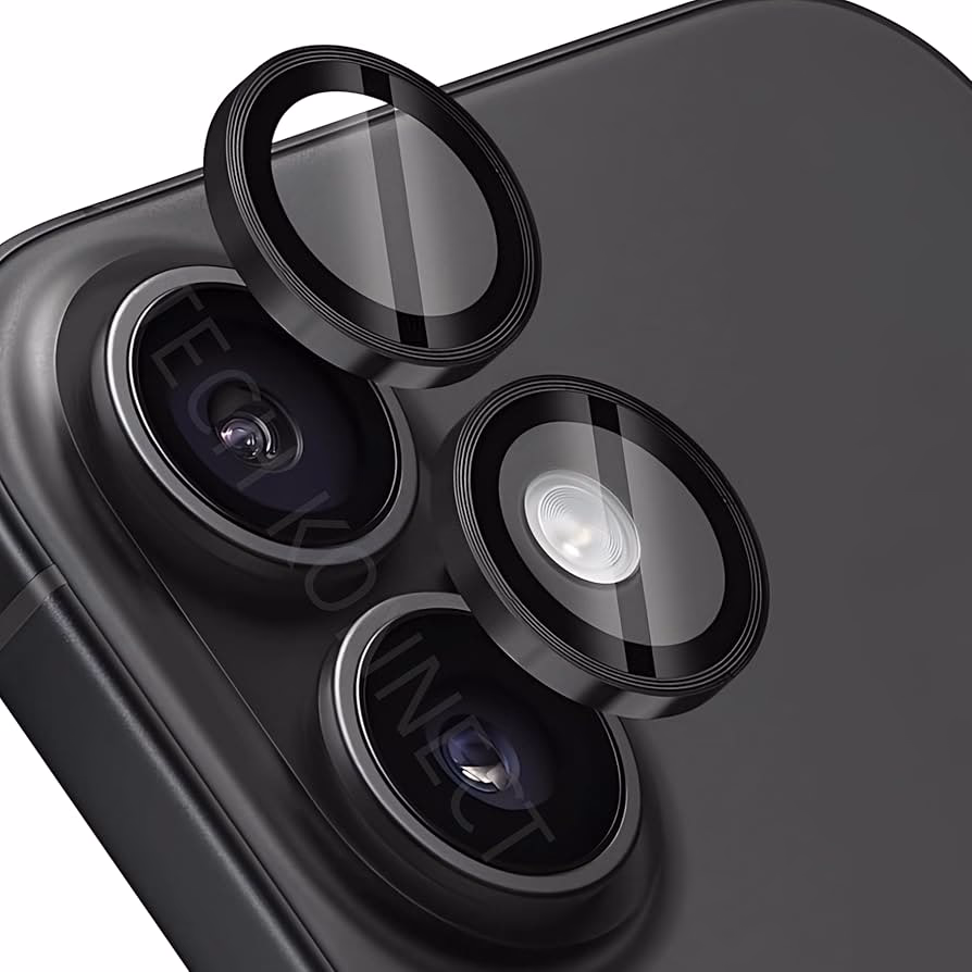 iPhone 16/iPhone 16 Plus - Metal Ring Camera - Black