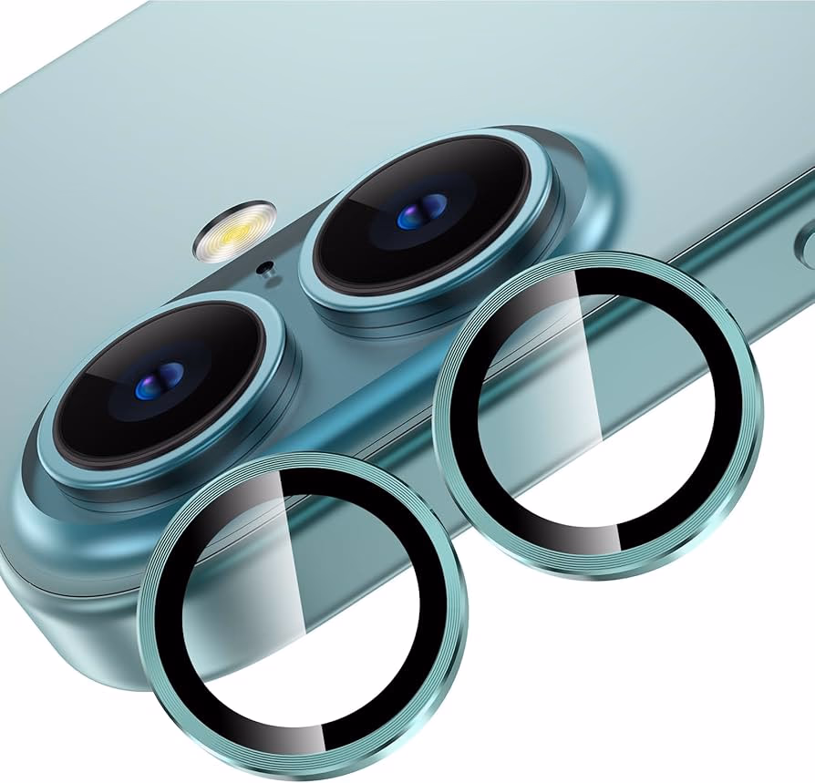 iPhone 16/iPhone 16 Plus - Metal Ring Camera - Teal