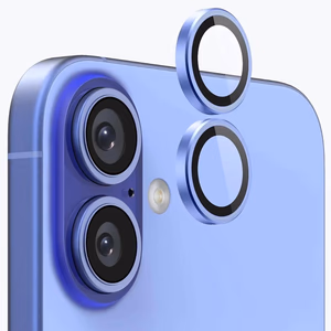 iPhone 16/iPhone 16 Plus - Metal Ring Camera - Ocean Blue