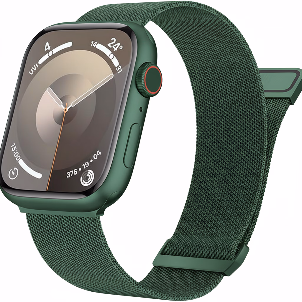 Apple Watch 42/44/45/46/49 - Metal Mesh Strap - Green