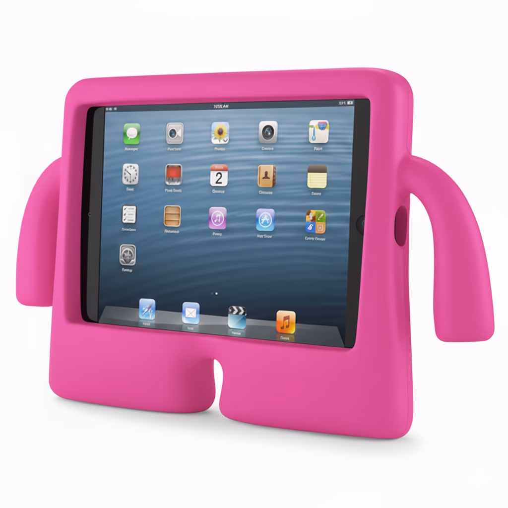 iPad Mini 1/2/3/4/5 - Eva Case with Thumb Stand - Hot Pink