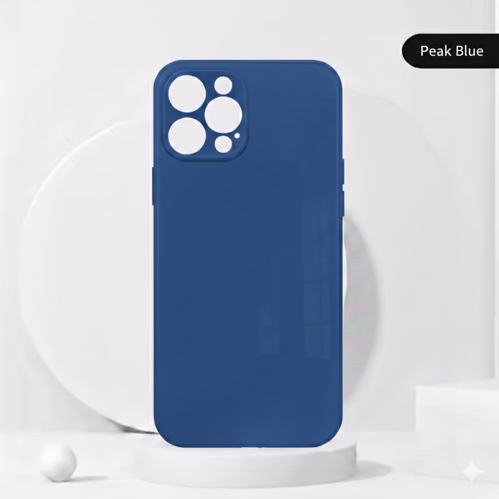 iPhone 15 Pro - MagSafe Apple Glass Case With Lens - Peak Blue