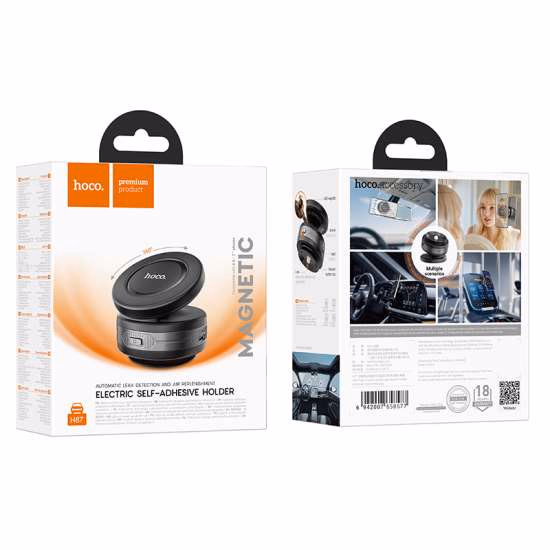 HOCO H87 - Suction Cup Phone Holder (Electric, Multi-Surface Holder)
