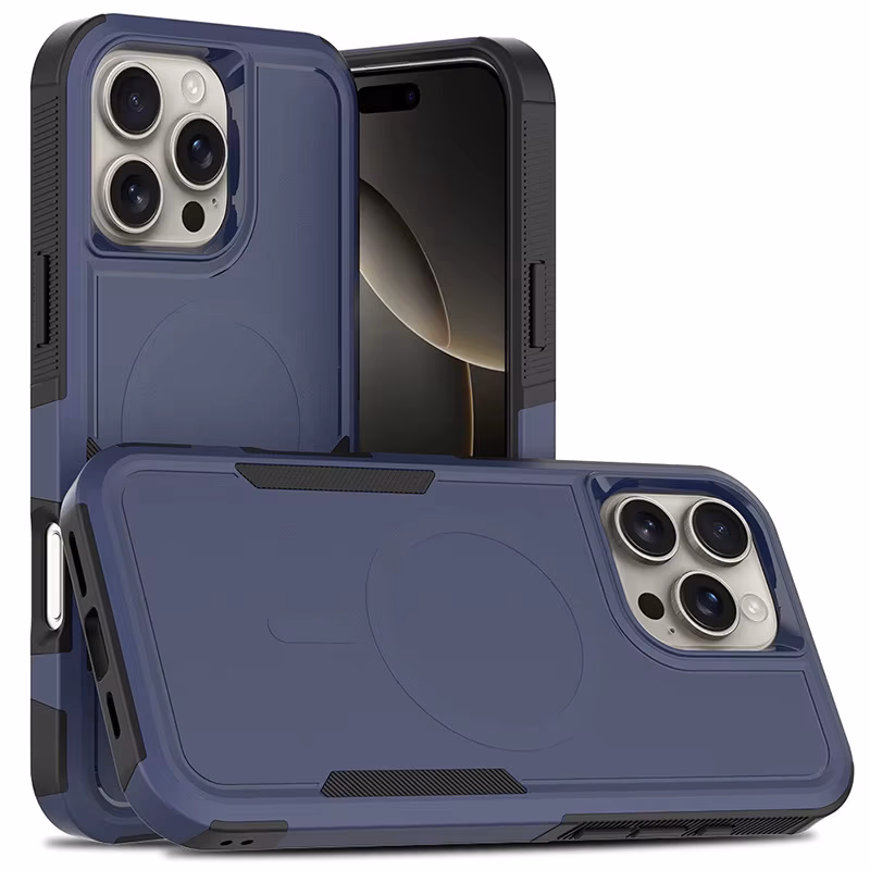 iPhone 15 Pro - MagSafe Defense Compact - Navy Blue