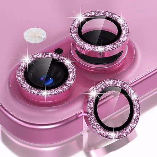 iPhone 15/15 Plus - Bling Camera Glass  - Pink