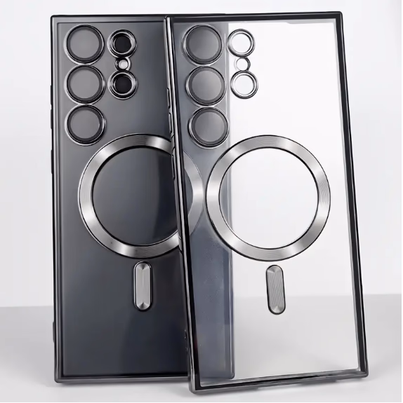 Samsung S25 Ultra - Chrome Magsafe + Lens Protection - Black