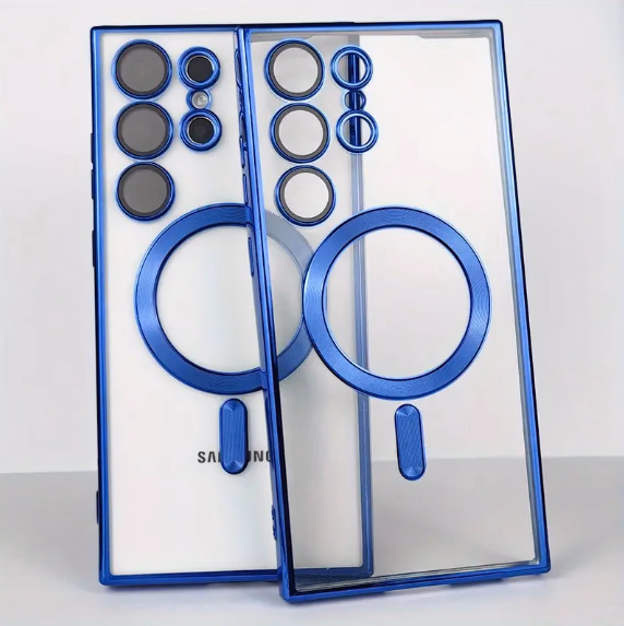 Samsung S25 Ultra - Chrome Magsafe + Lens Protection - Blue