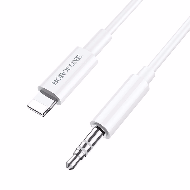 BOROPHONE - Lightning to Aux Dongle - White
