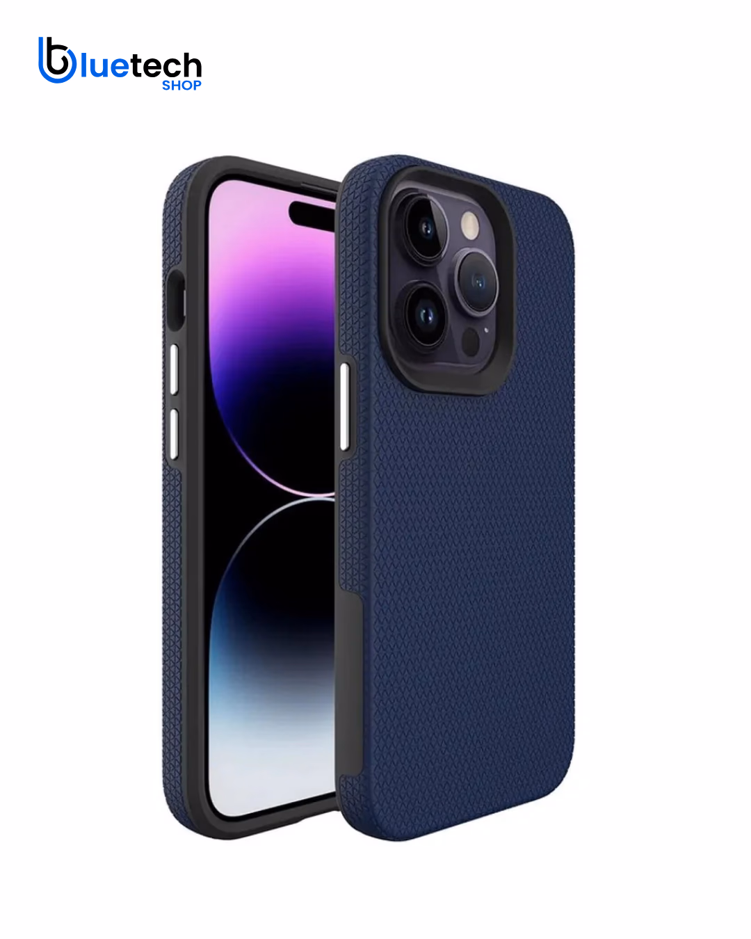 iPhone 15 Pro Max - Dotted Case - Navy Blue
