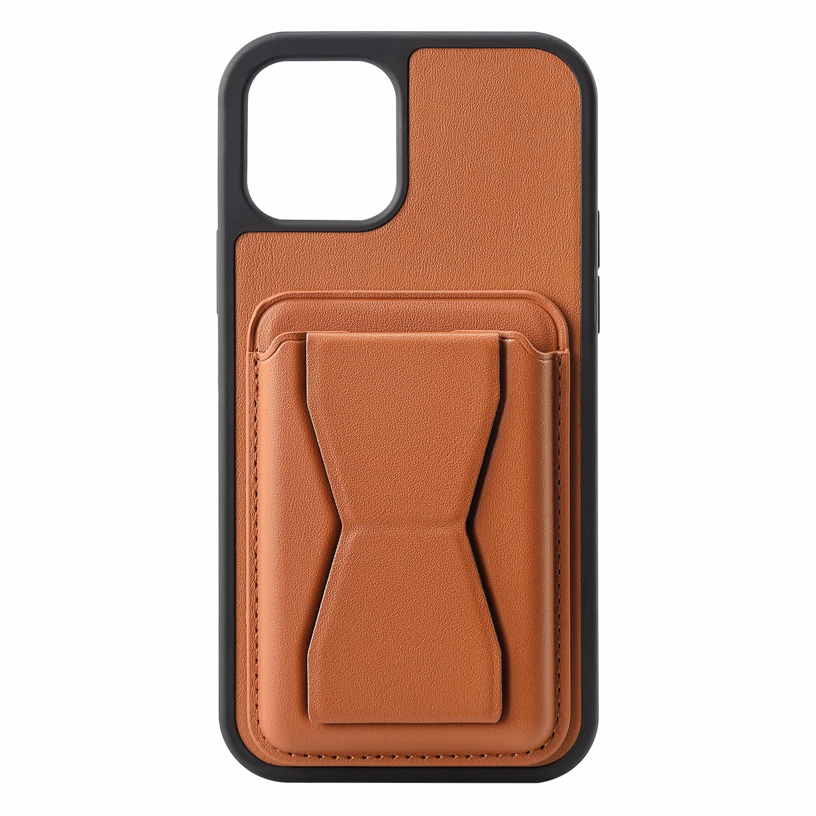 iPhone 15 Pro - GeoCard Stand Case - Brown