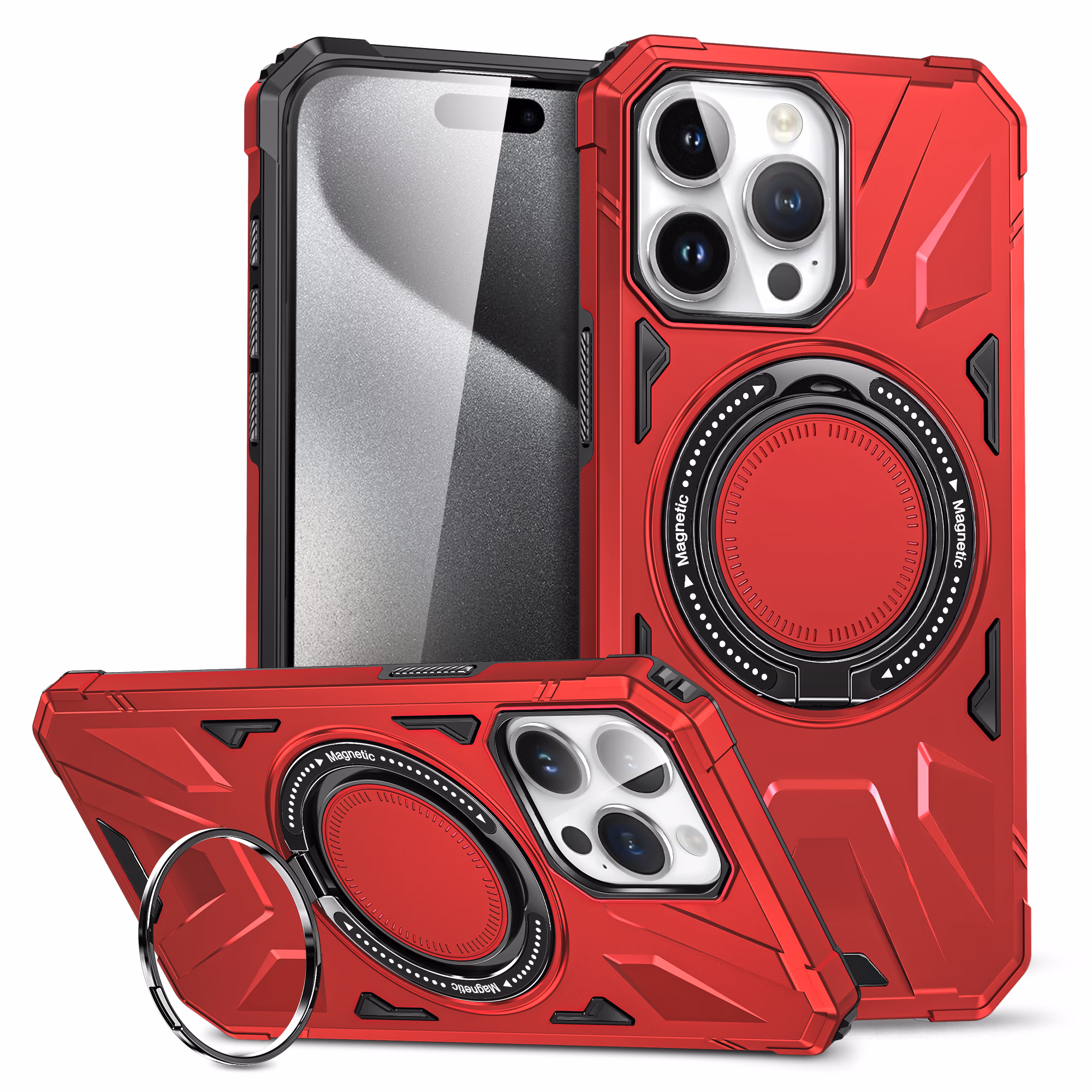 iPhone 16 Pro Max - Titan Case w/ MagSafe - Red