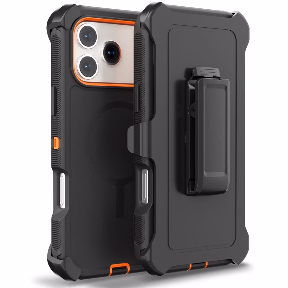iPhone 17 Pro Max - Defense Pro w/ Clip - Black