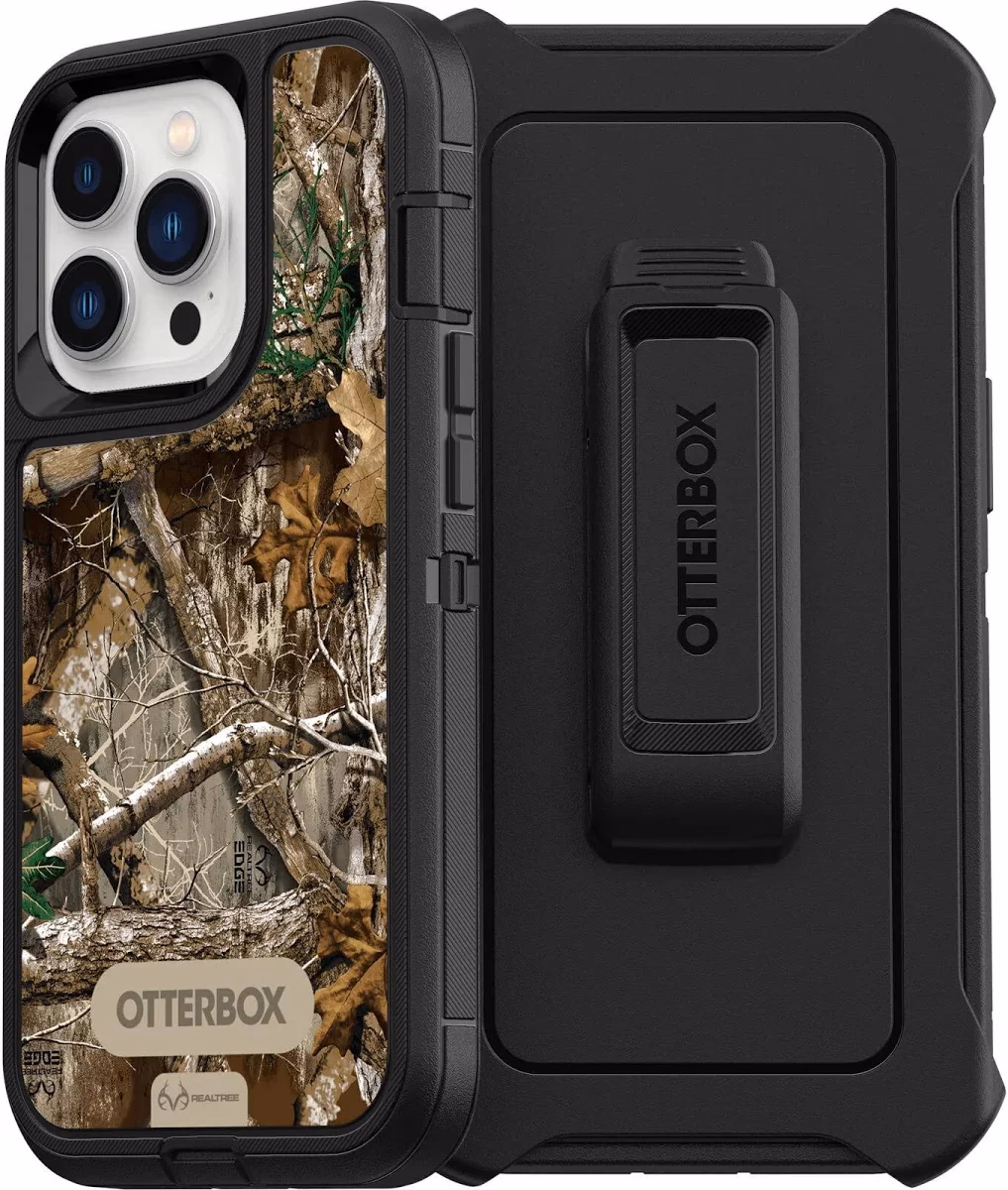 iPhone 16 Pro - Defense Pro w/Clip - Black/Green Camo